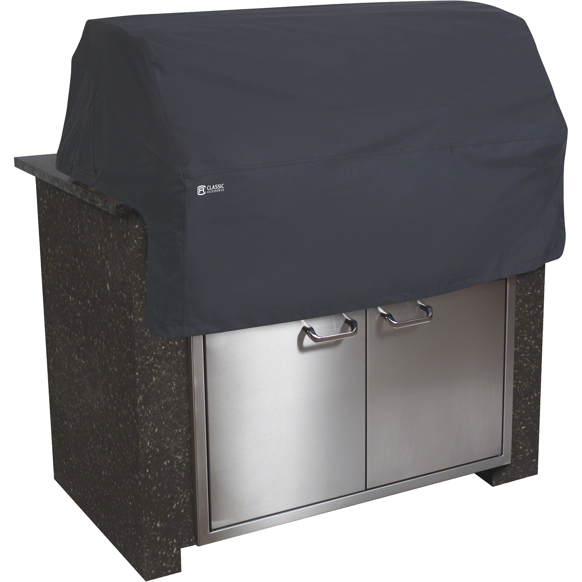 Classic Accessories Built-In BBQ Grill Top Cover, X-Small, Black, Fits 32in.L x 26in.D x 24in.H Grill Tops, Model# 55-311-360401-00
